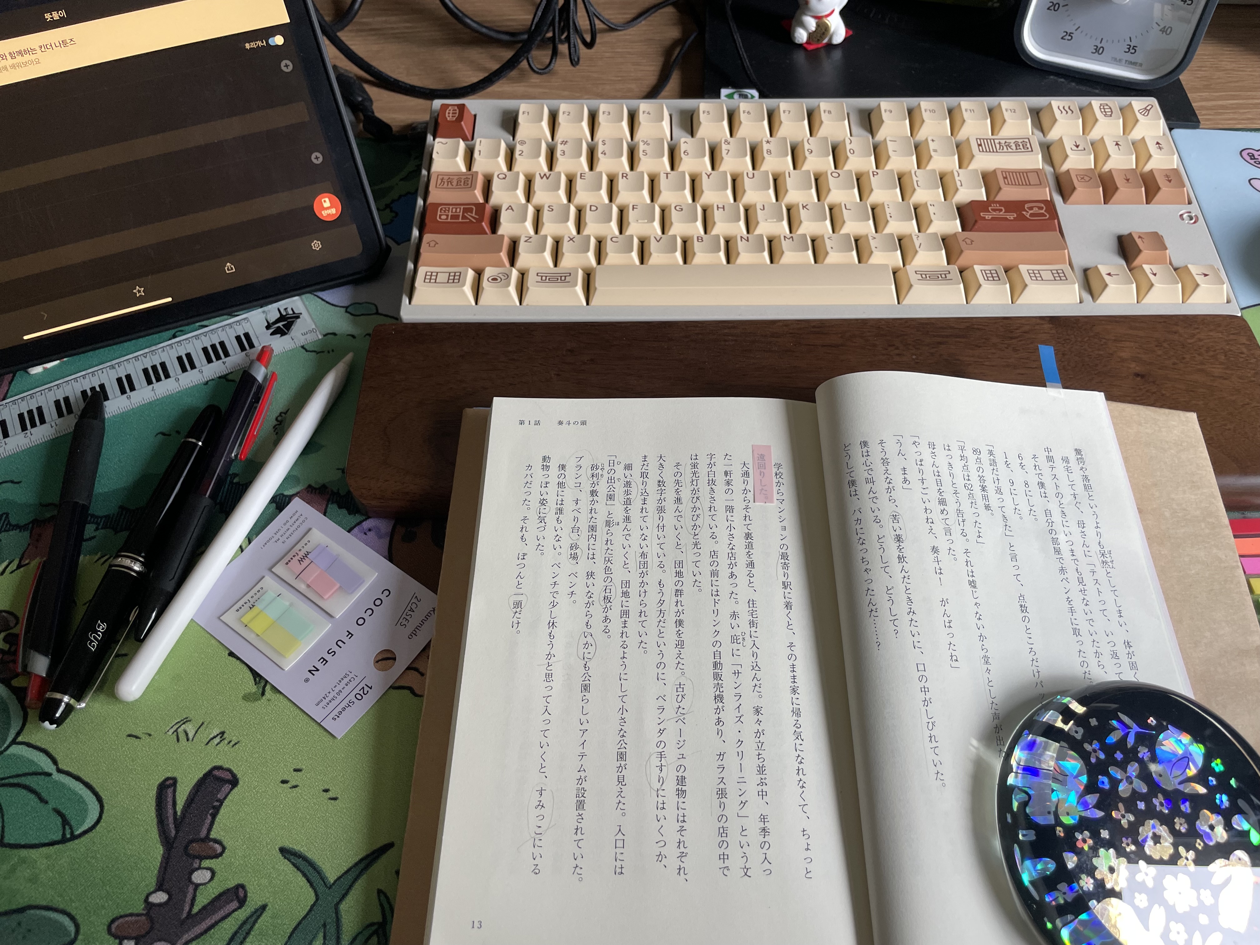 photo of my japanese study today